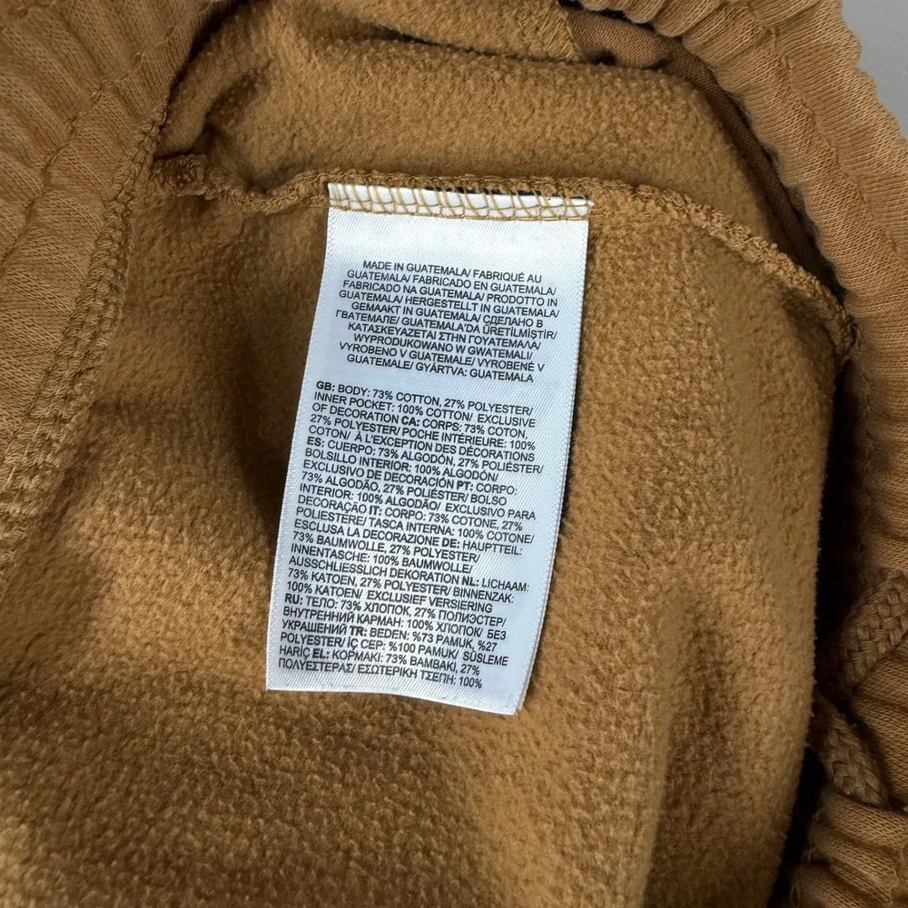 The North Face Mens Circular Design Fleece Sweatpants Brown A84GC Large